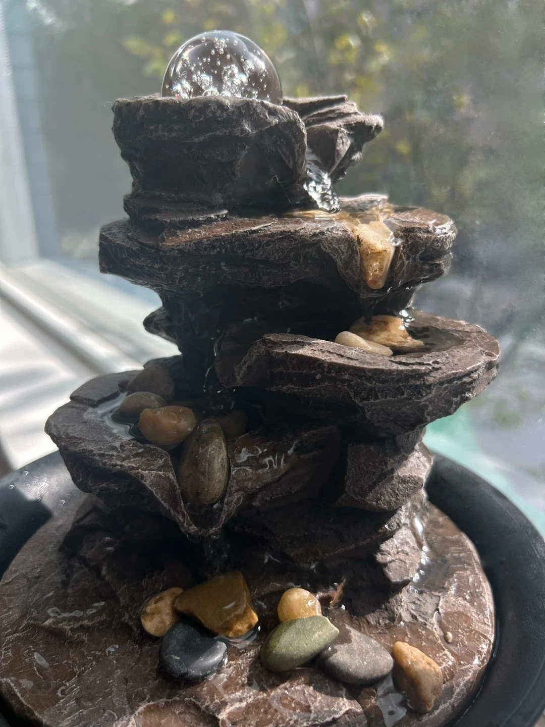 Mini Indoor Water Fountain with LED Light - photo 2