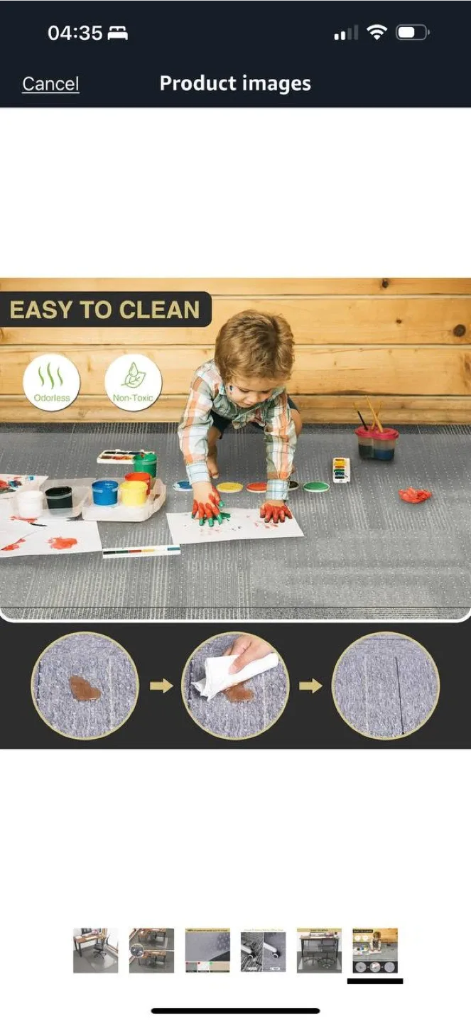 KEYDOL 36”x48” Carpet Floor Mat for Office Chair – Transparent image indicator(8)