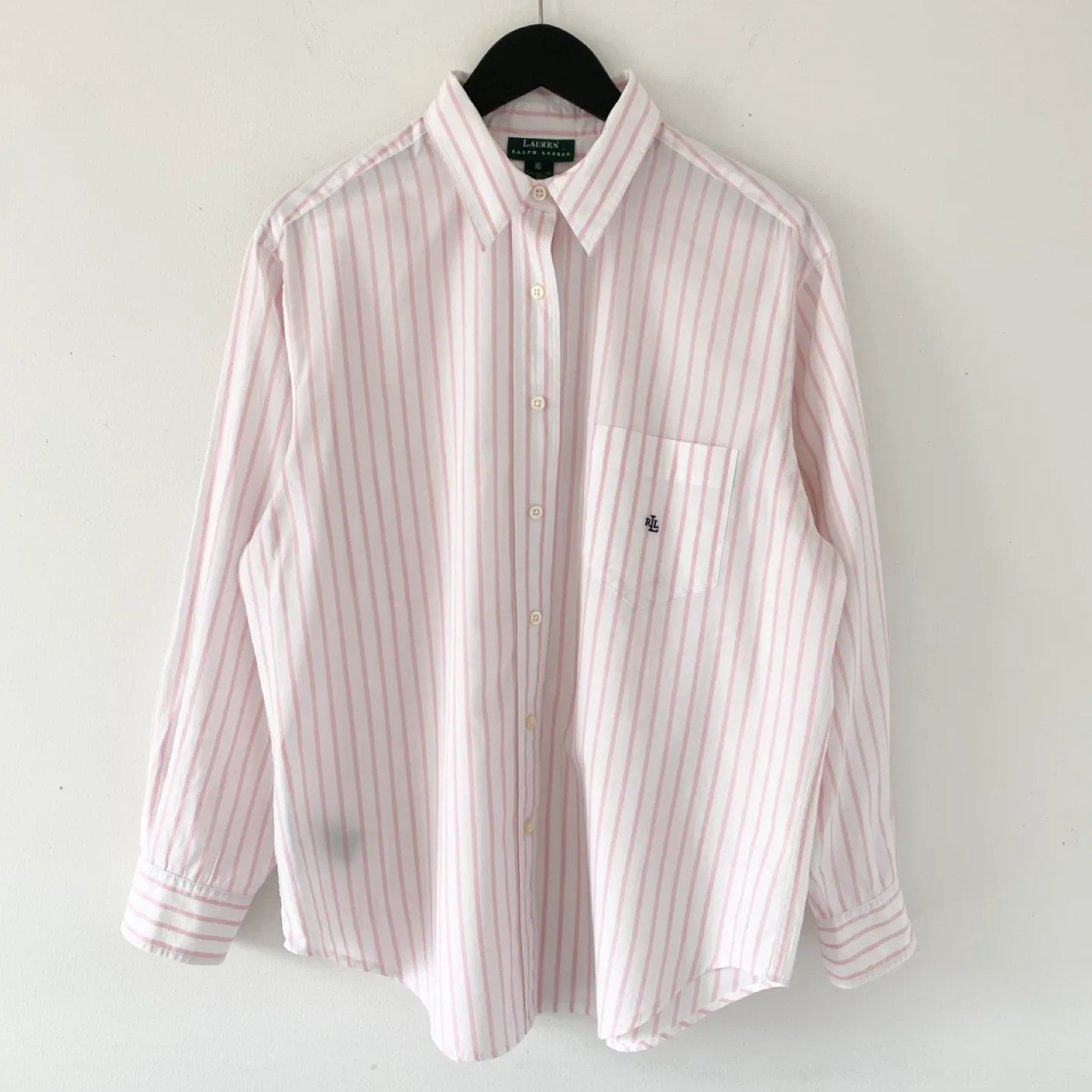 Ralph Lauren 100% Cotton Striped Button-Up Shirt image indicator(2)