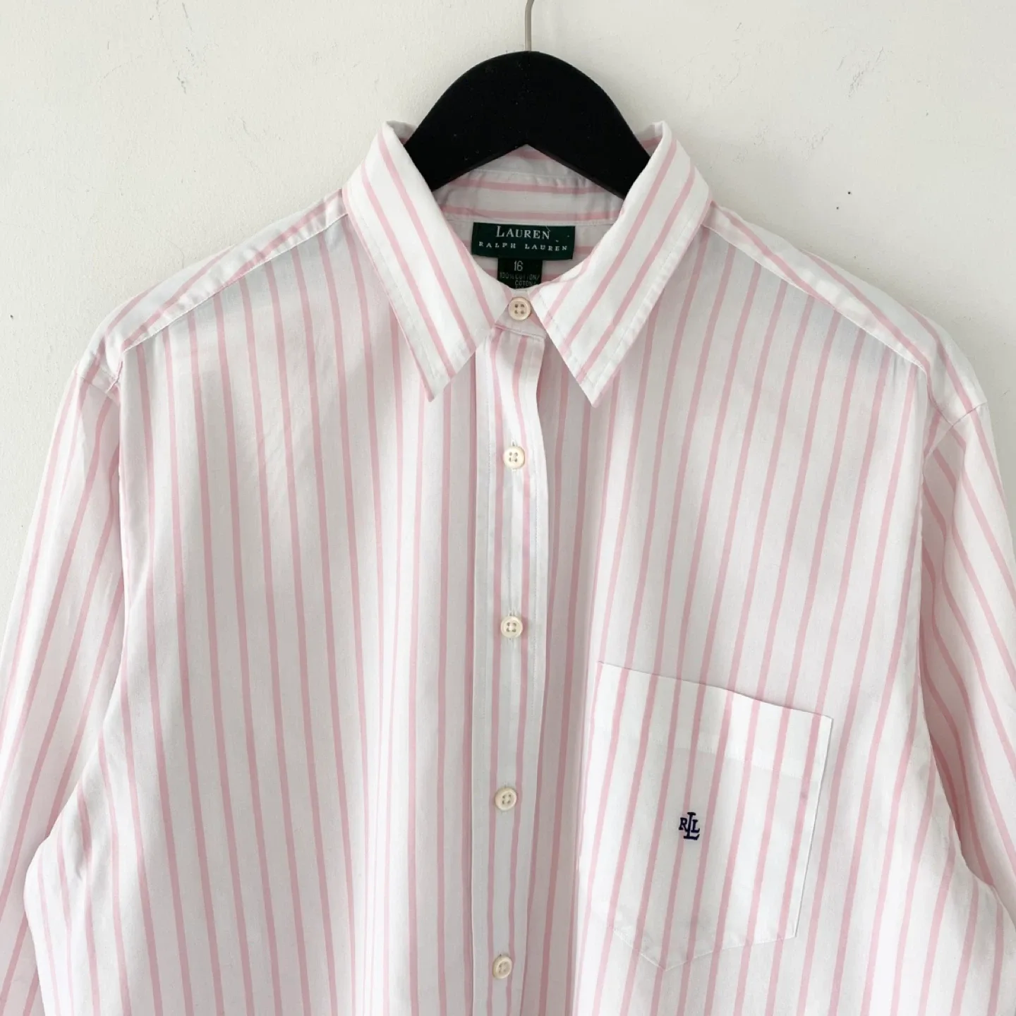 Ralph Lauren 100% Cotton Striped Button-Up Shirt image indicator(4)