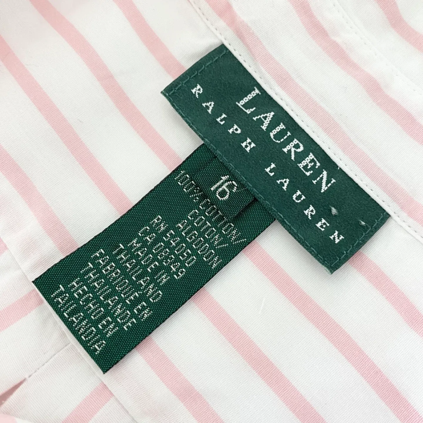 Ralph Lauren 100% Cotton Striped Button-Up Shirt image indicator(7)