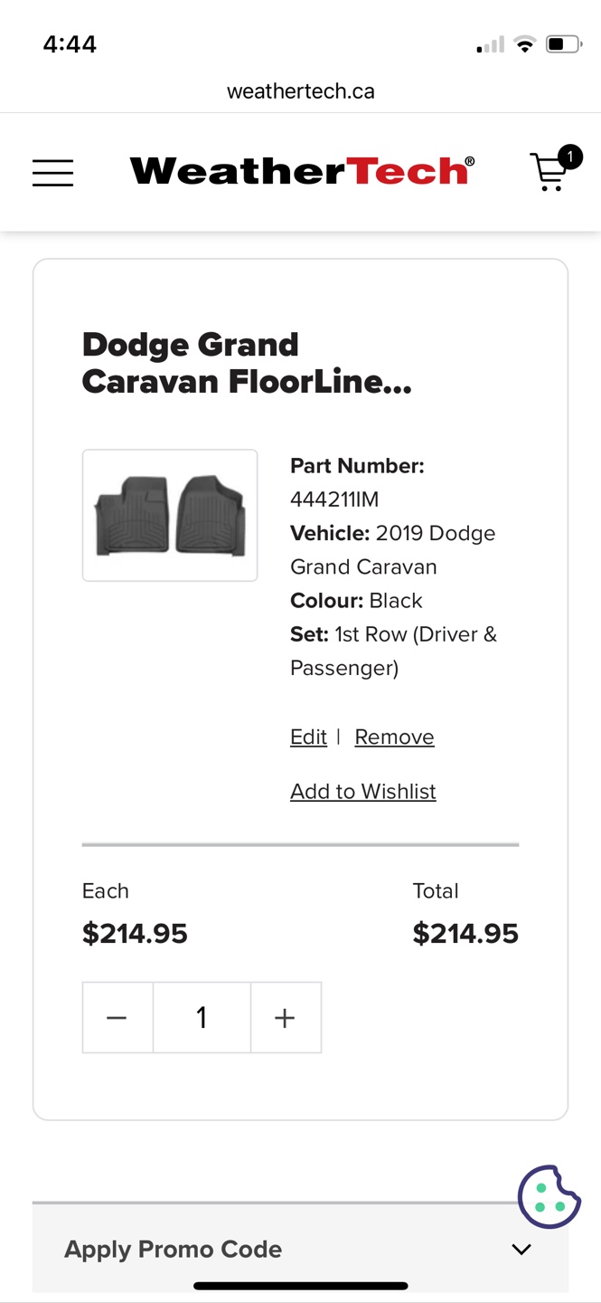 WeatherTech Dodge Grand Caravan FloorLiners