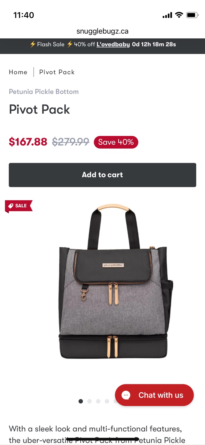 Petunia Pickle Bottom Pivot Pack Diaper Bag