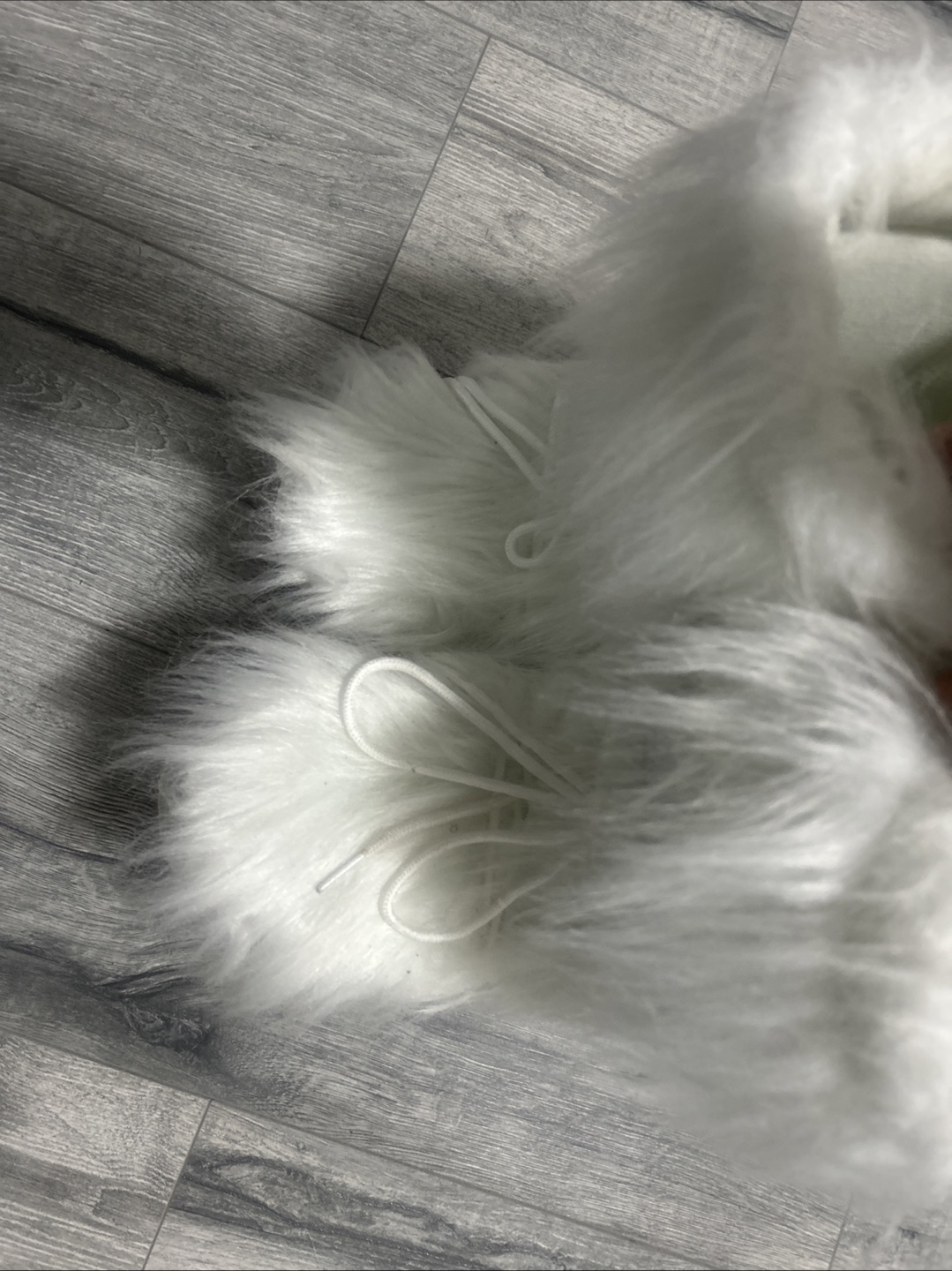 White Furry Winter Boots - photo 2