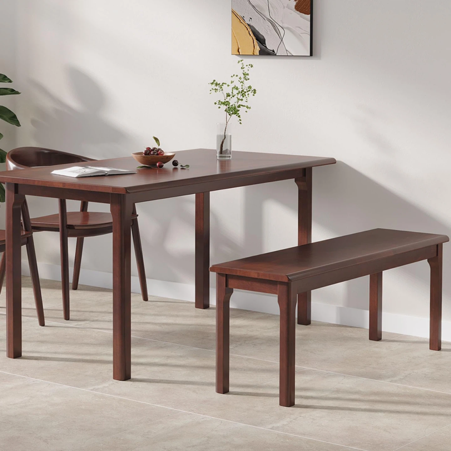 K KELBEL 100% Solid Oak Wood Bench Entryway Bench - photo 4
