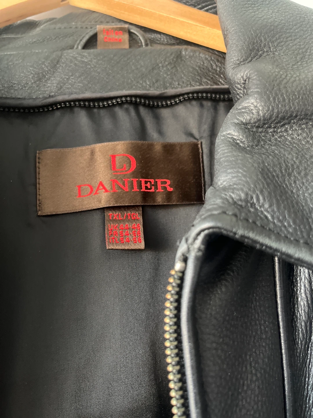 DANIER Men’s Black LEATHER Coat - photo 2