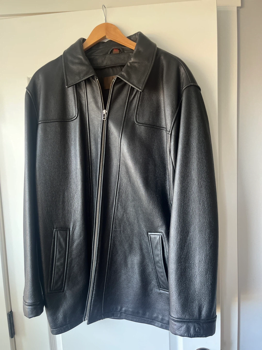 DANIER Men’s Black LEATHER Coat