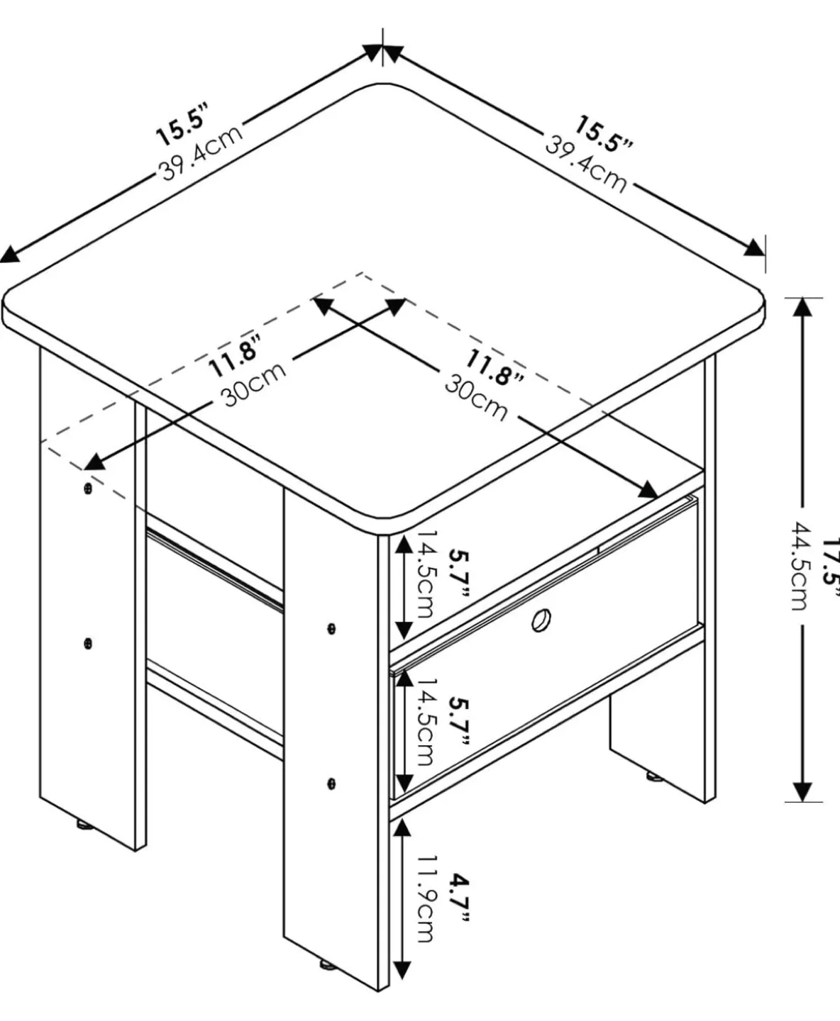 Night Stand / End Table with Storage image indicator(4)
