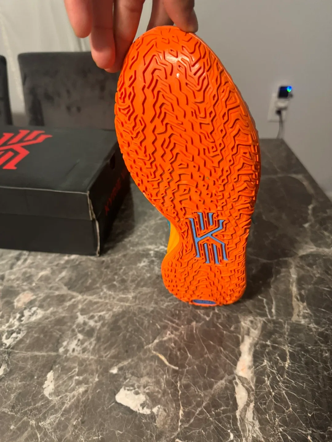 Nike Kyrie 7 “Horus” Concepts Collab — Teal/Orange — Size 10.5 image indicator(6)