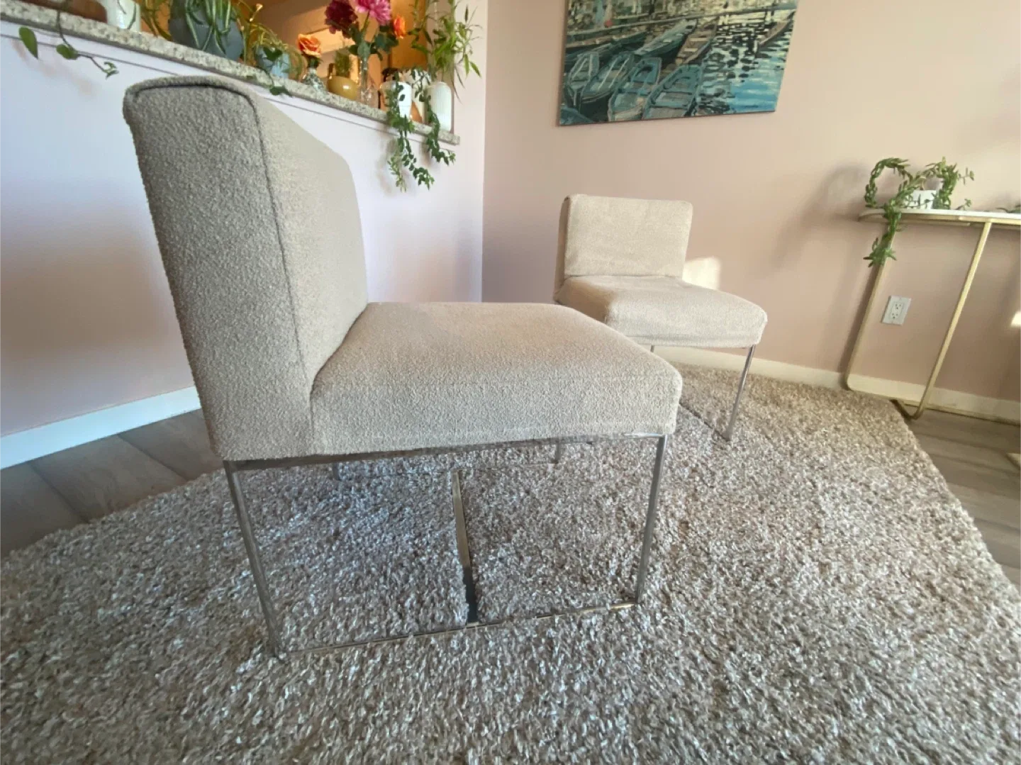 2 modern slipper chairs image indicator(2)