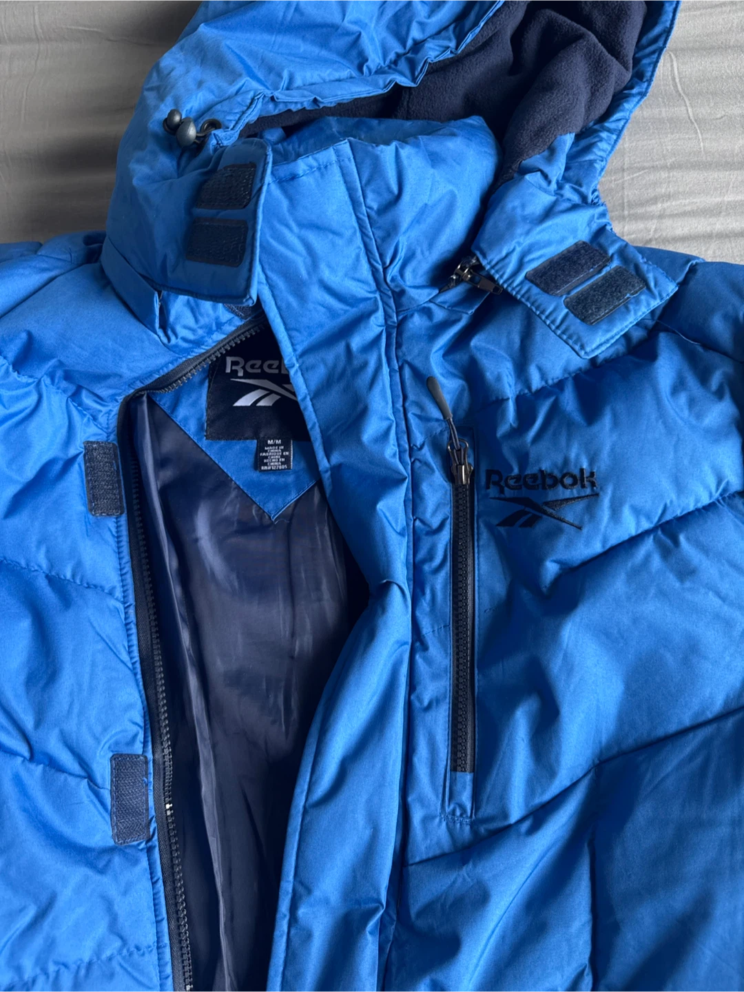 Reebok Blue Puffer Jacket Size M - photo 2