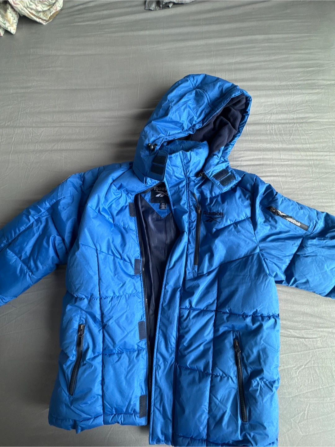 Reebok Blue Puffer Jacket Size M - photo 3