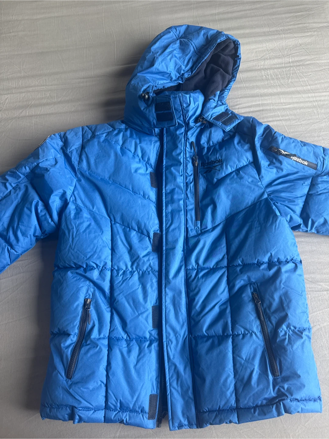 Reebok Blue Puffer Jacket Size M