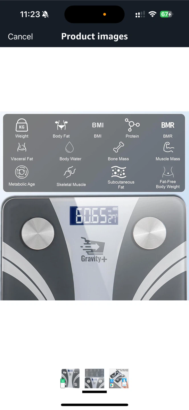 Gravity+ Bluetooth Smart Body Scale - photo 2