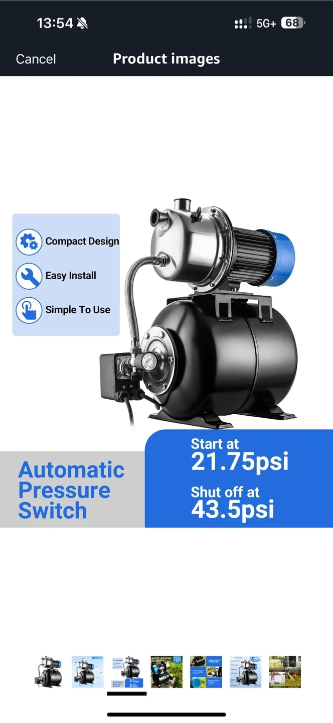 Water Jet Pump 1320 GPH image indicator(3)