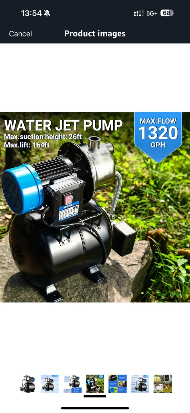 Water Jet Pump 1320 GPH image indicator(4)