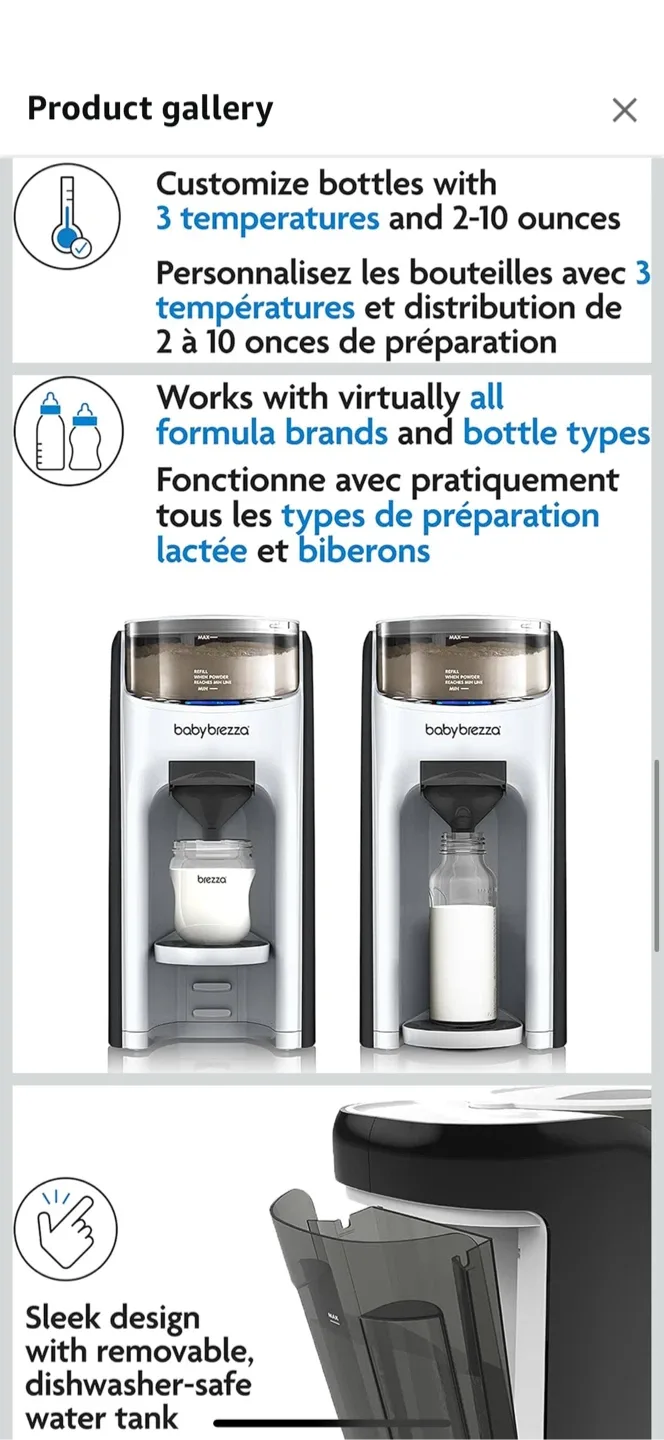 Baby Brezza Formula Pro Advanced no bottle image indicator(3)