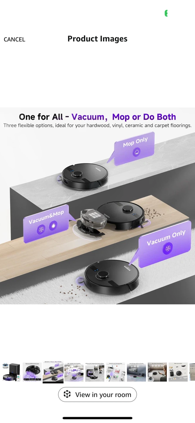 MONSGA MS1 MAX Robot Vacuum - Like New! - photo 3