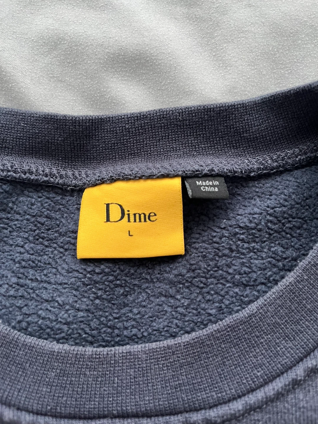 Dime Crewneck Fleece Sweater Navy Men’s Size Large - photo 4