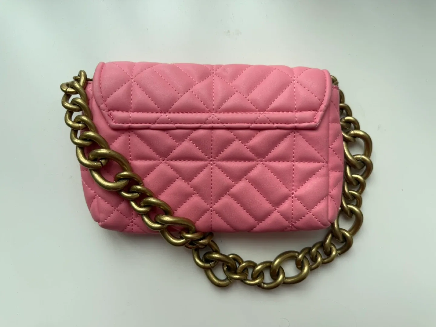 Zara Pink Quilted Chain Bag image indicator(3)