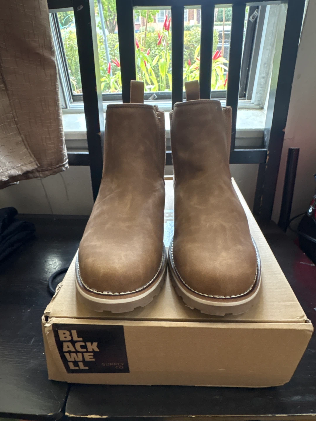 Blackwell Supply Co. Brown Chelsea Boots, Size 9