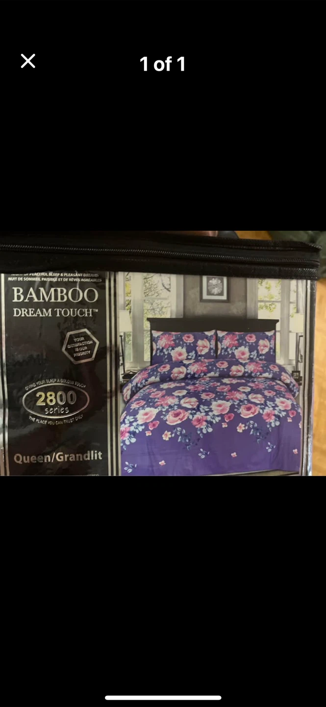 Bamboo Dream Touch Queen Floral Bedding Set