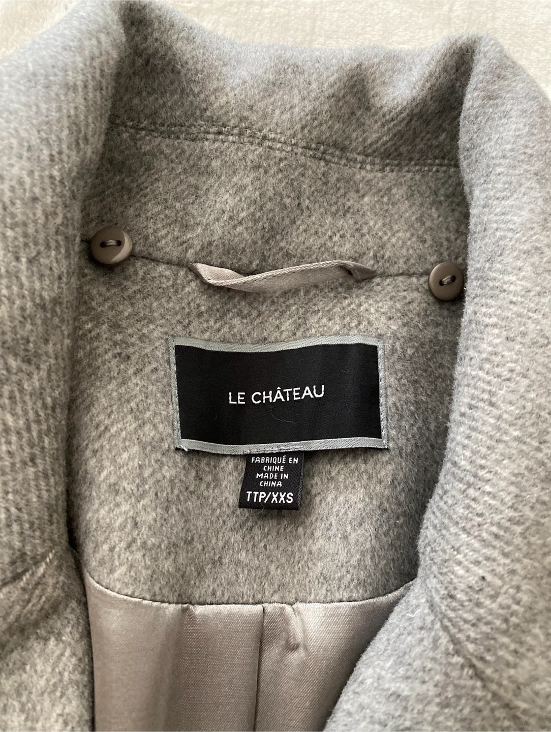 Le Chateau Wool Blend Coat - Size XXS - photo 3