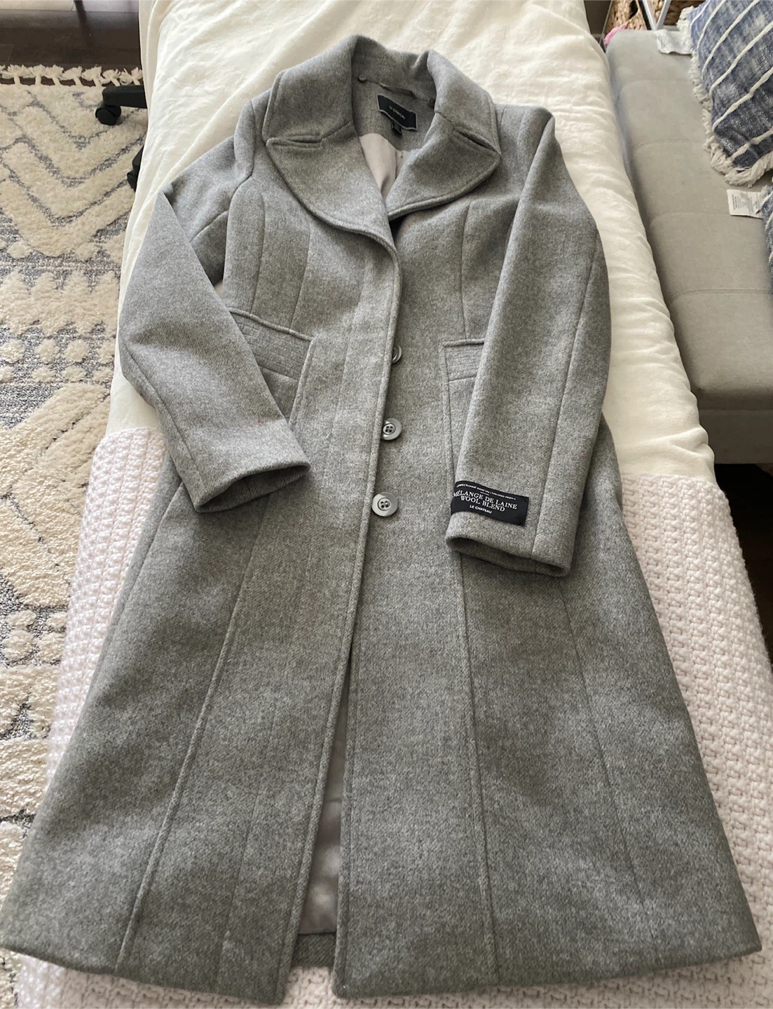 Le Chateau Wool Blend Coat - Size XXS