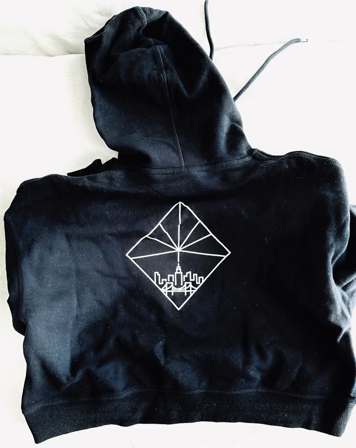 New Excelsior Black Cropped Hoodie image indicator(3)