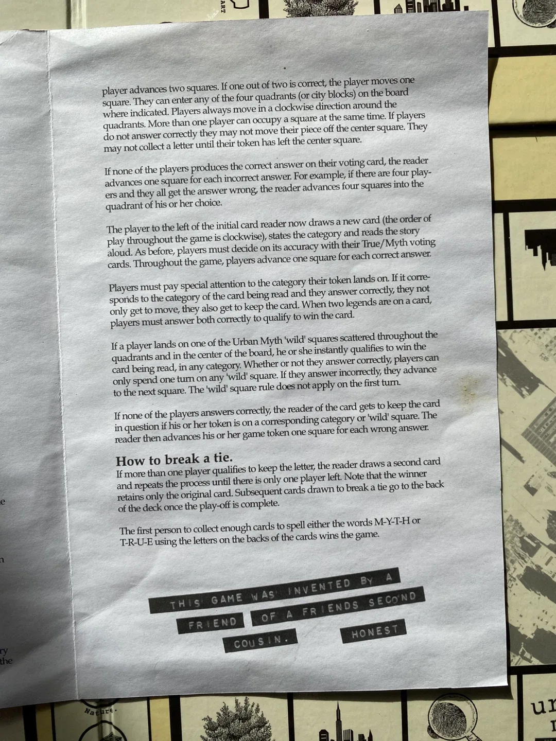 Urban Myth Board Game image indicator(3)