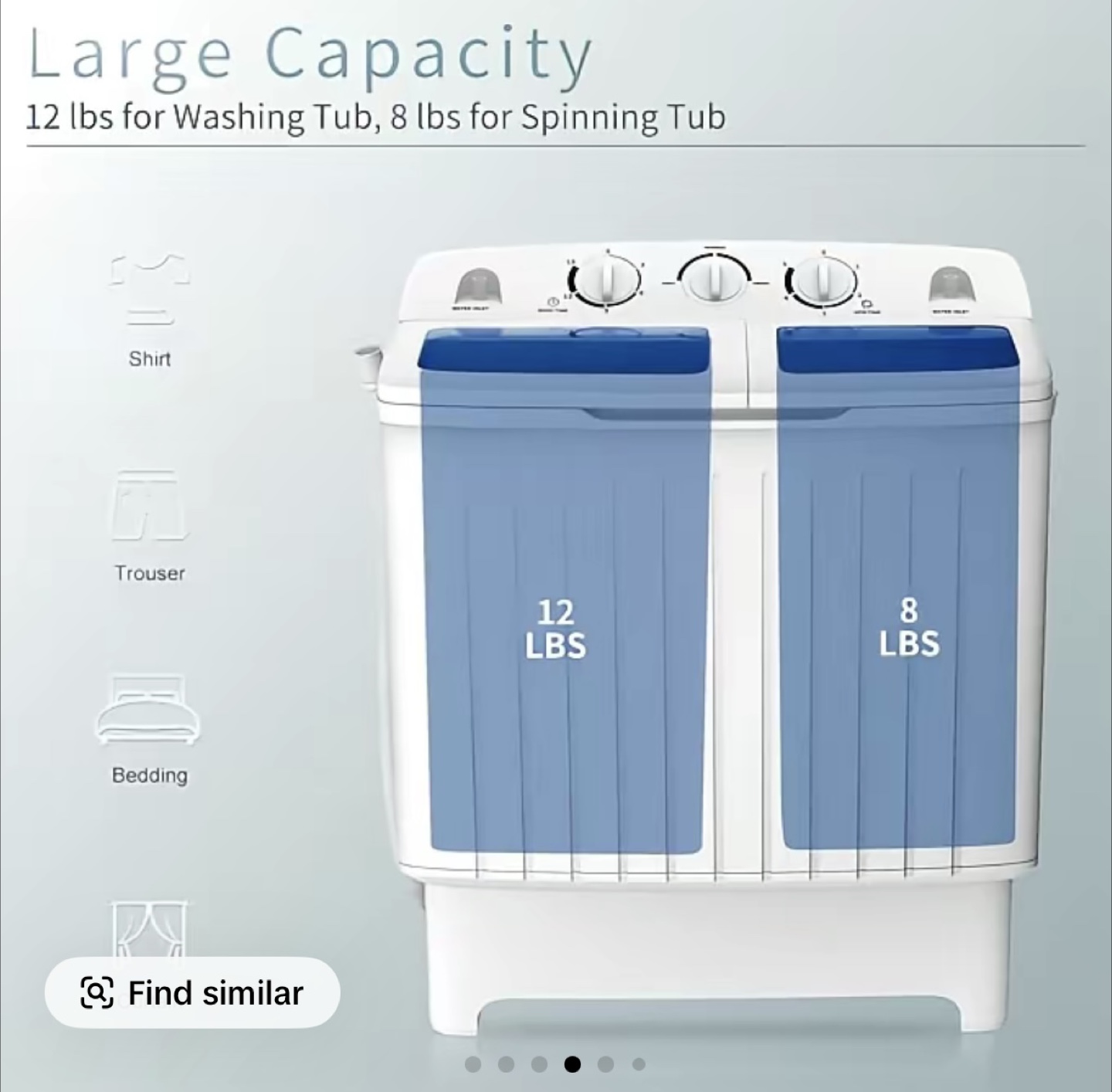 Costway portable washing machine - photo 5