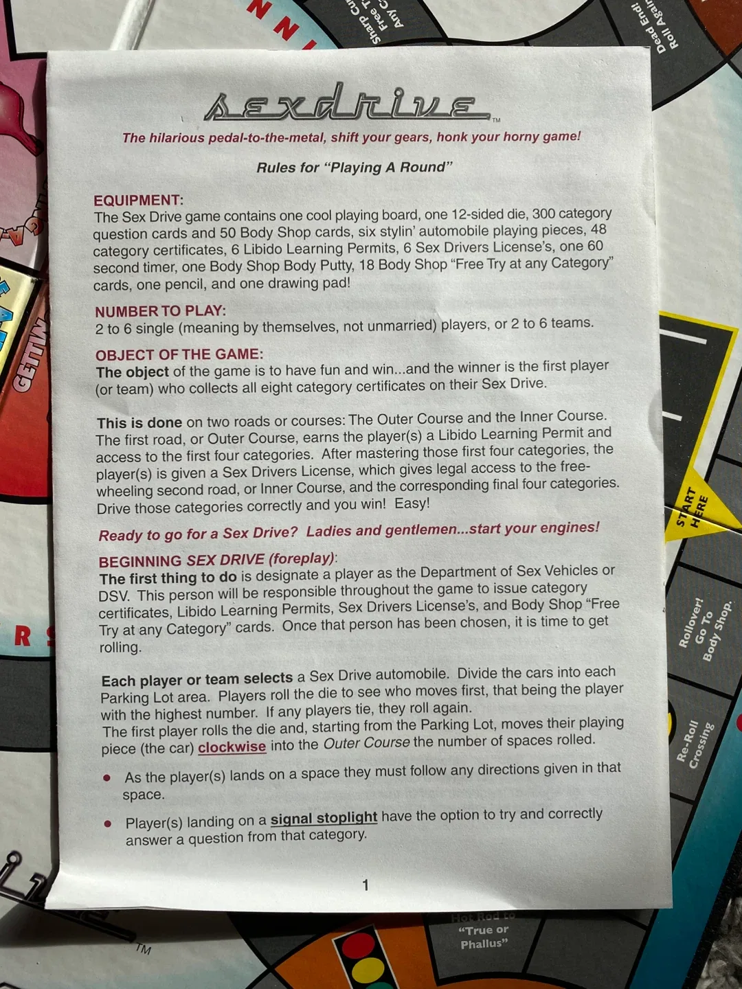 Sex Drive Adult Board Game image indicator(6)