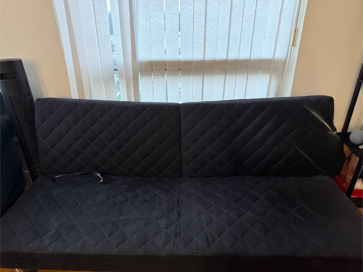 Black Futon Sofa Bed and dining table image indicator(2)