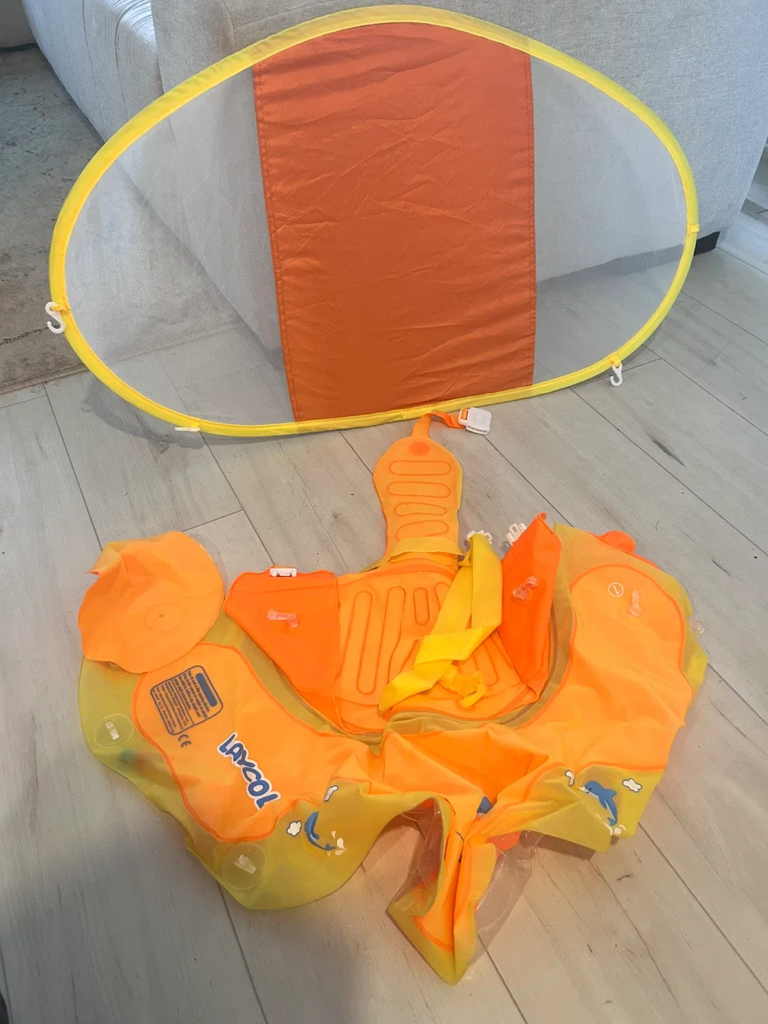 LAYCOL Baby Pool Float - Yellow, 3-36 Months- SIZE XL image indicator(4)