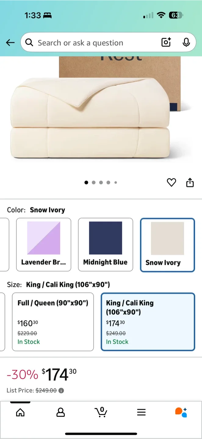 Evercool® Cooling Comforter – King Size (Snow Ivory) thumbnail