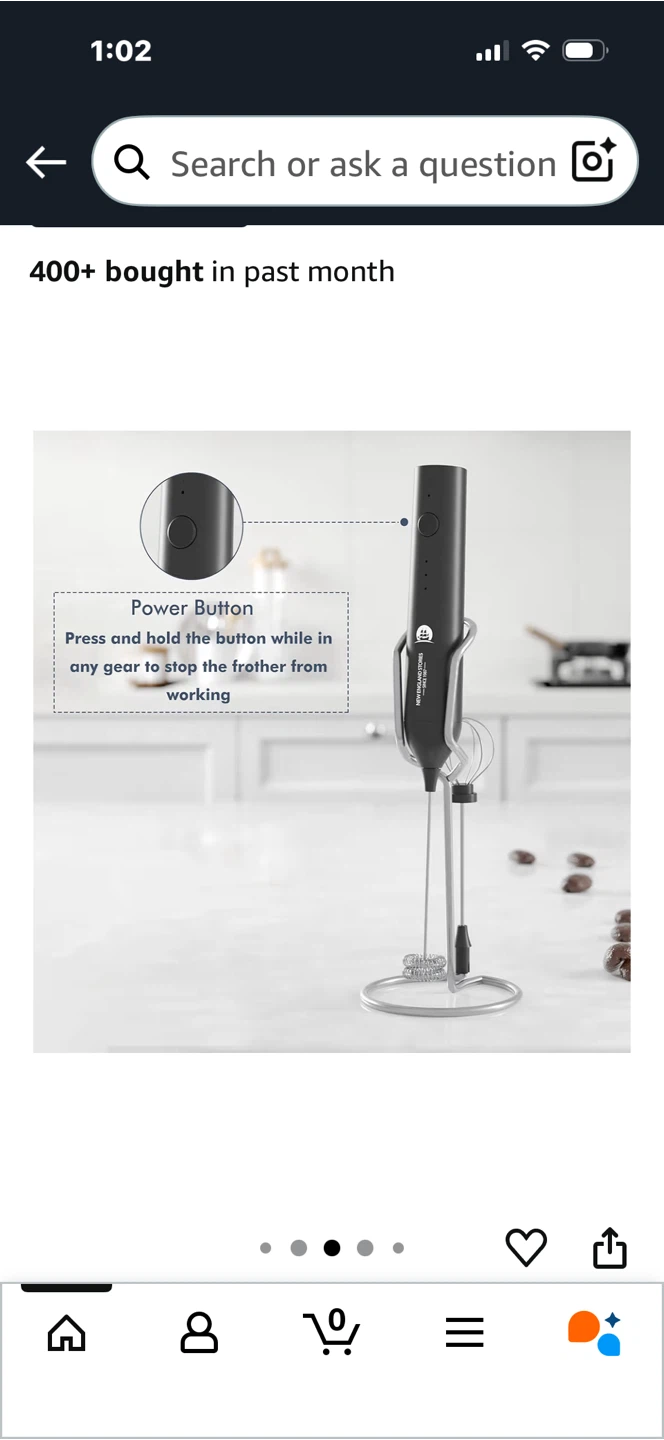 New England Stories Electric Milk Frother - Brand New! - photo 5