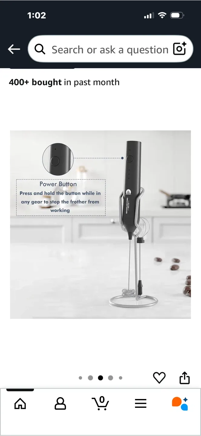 New England Stories Electric Milk Frother - Brand New! image indicator(5)