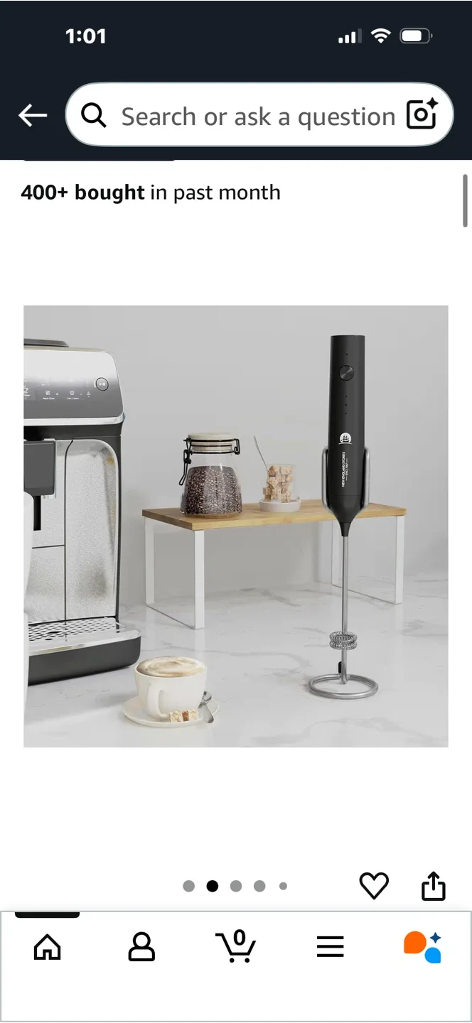 New England Stories Electric Milk Frother - Brand New! image indicator(2)