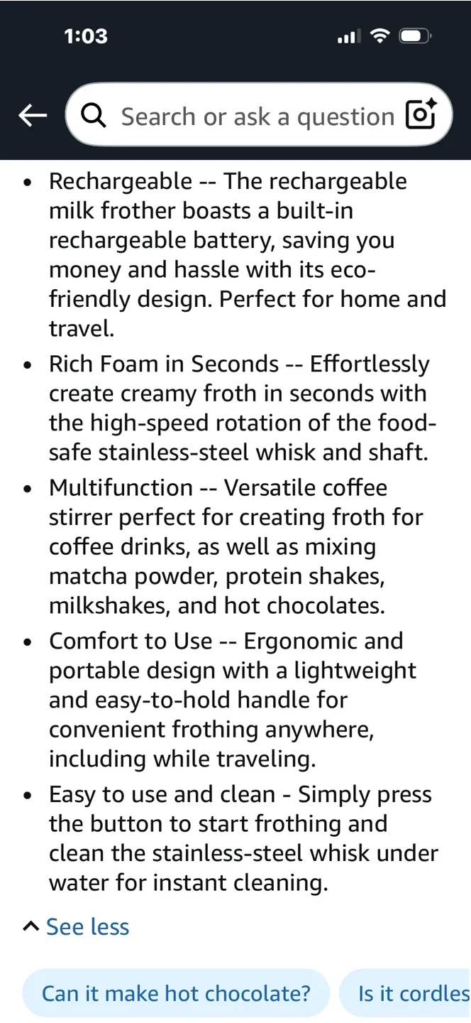 New England Stories Electric Milk Frother - Brand New! image indicator(8)