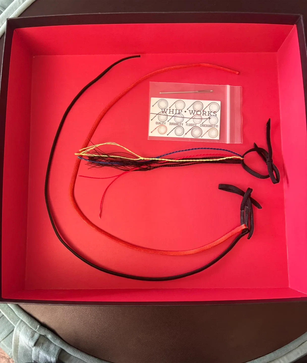 6 ft. Paracord Bullwhip - Black & Orange image indicator(2)