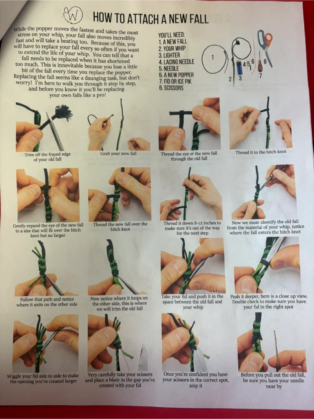 6 ft. Paracord Bullwhip - Black & Orange image indicator(7)