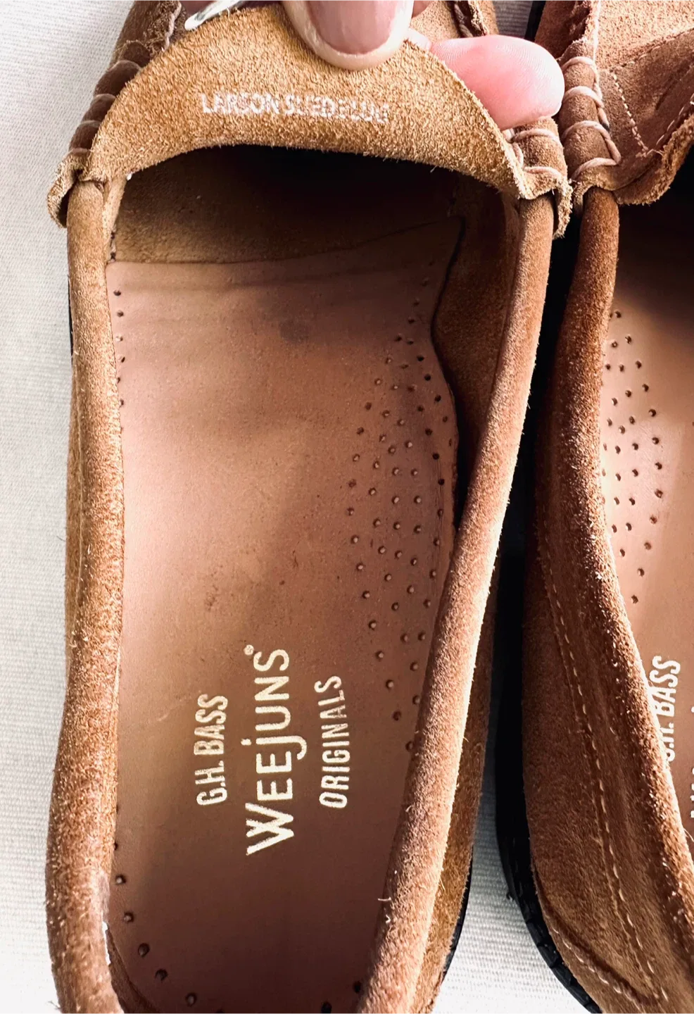 G.H. Bass Weejuns Larson Suede Loafers image indicator(4)