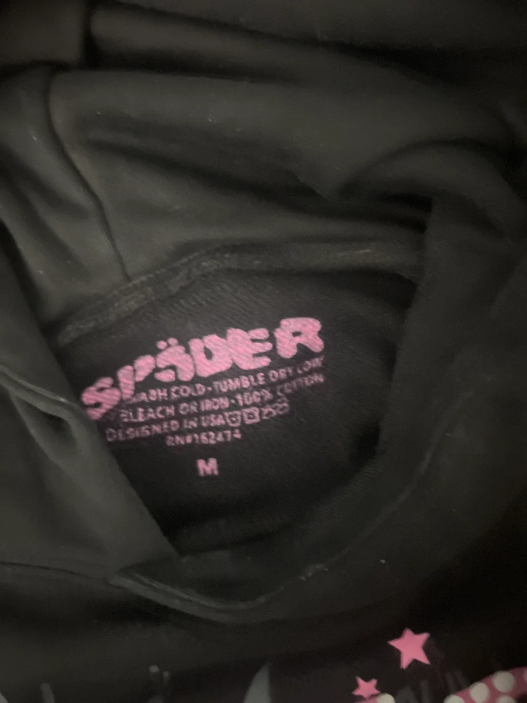 Sp5der Black Hoodie - Size Medium image indicator(2)