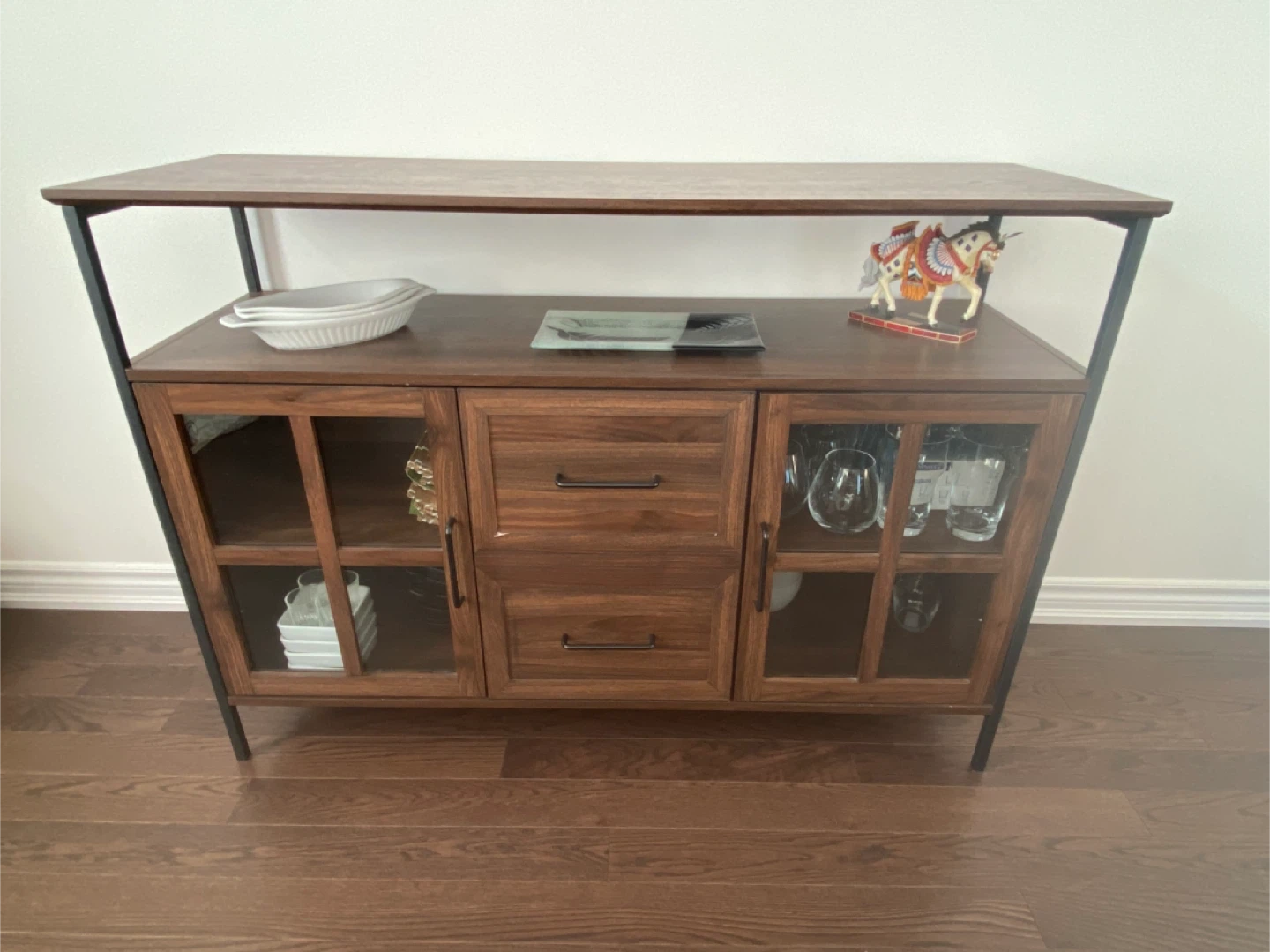 Wood and Metal Accent Cabinet - photo 2