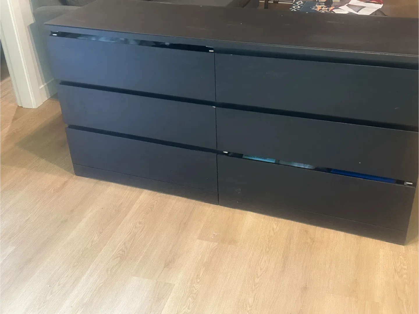 IKEA Hemnes Black-Brown 6-Drawer Dresser image indicator(2)