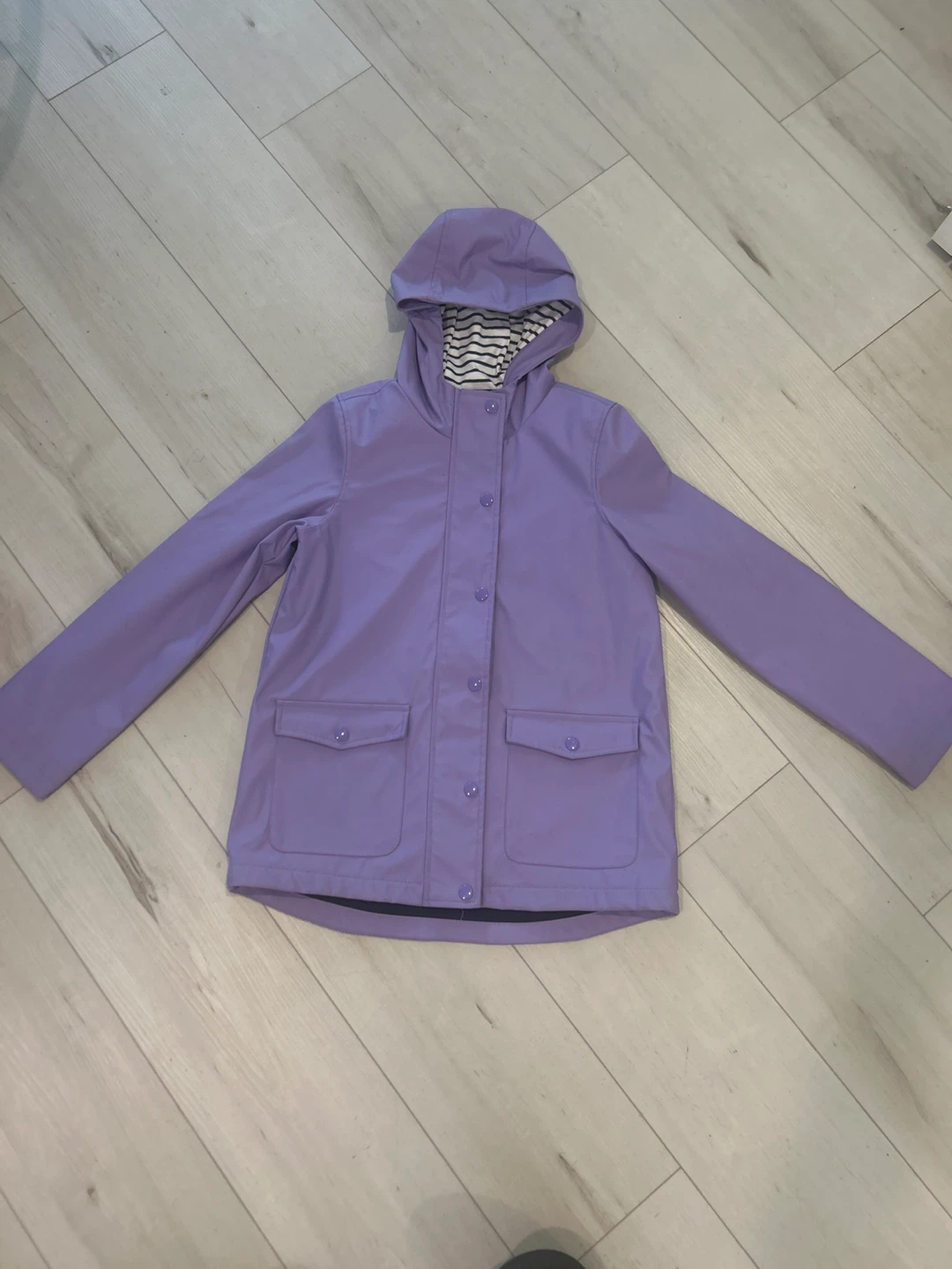 Joe Fresh Kids' Purple Raincoat - Size l/g (10-12)