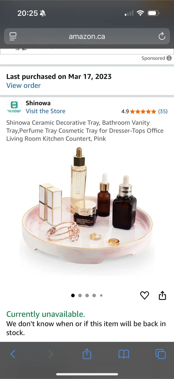 Beautiful pink display tray thumbnail