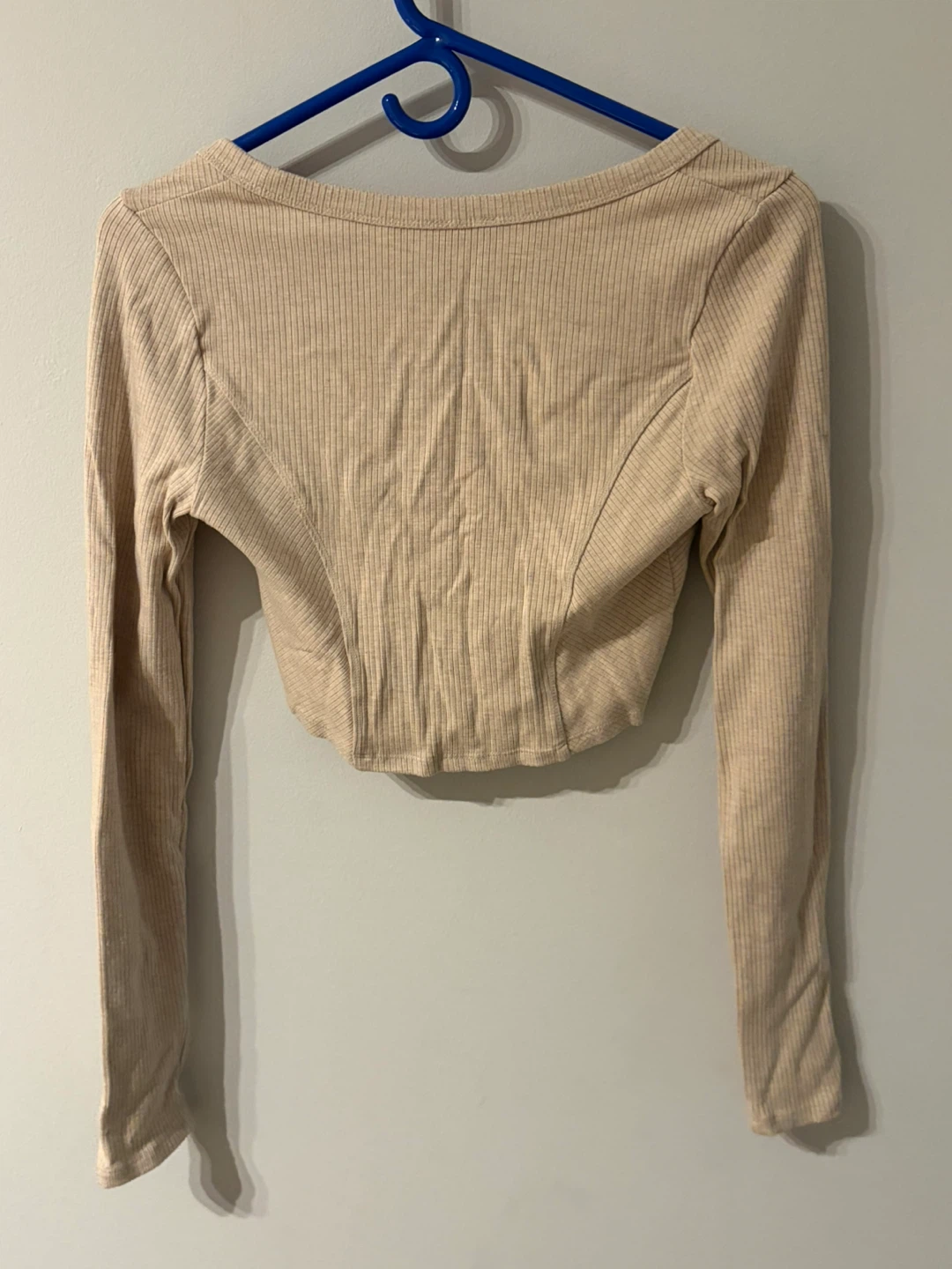 Garage Beige Long Sleeve Top - Size Small - photo 2