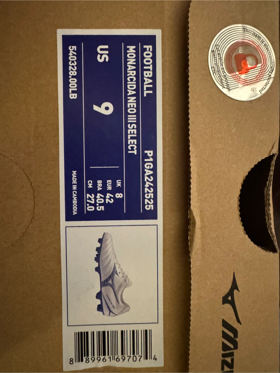 Mizuno Monarcida Neo III Football Cleats US 9 - photo 2
