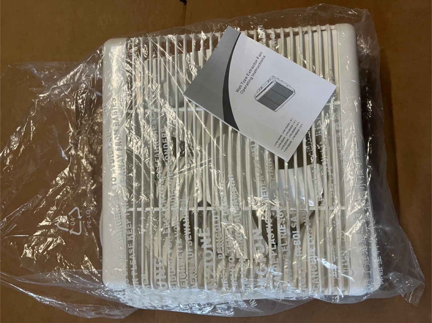 Wall Type Extractor Fan - White